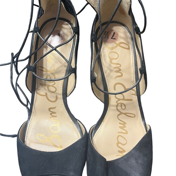 Sam Edelman Block Heel Wrap Straps - Picture 2 of 5